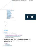 Five Most Imp M&a Deals2010