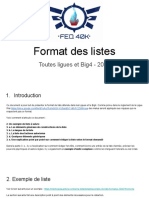 Format de Liste Avec Exemple Detaille