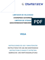 Instrucciones de uso y mantenimiento del limitador de velocidad VEGA