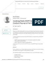 Invoking Static BOPF Action From Custom Pop Up in Fiori Elements App