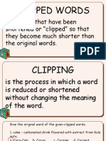 Clipped Words