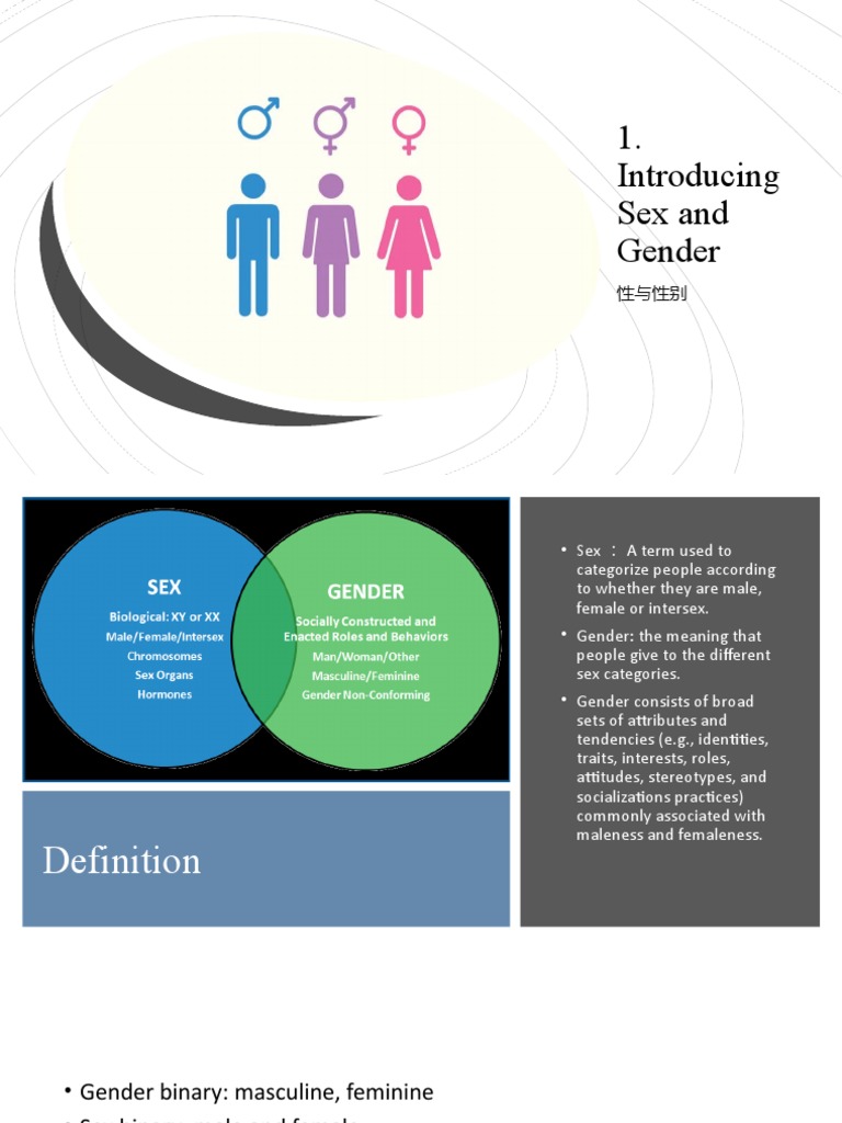 Understanding Sex and Gender Definitions | PDF | Gender | Gender Studies