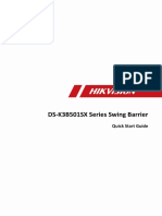 UD22503B Baseline DS K3B501SX Series Swing Barrier Quick Start Guide V1.0 20210225