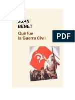 Benet Juan - Que Fue La Guerra Civil