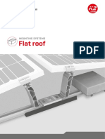 Support PV systems for flat roofs