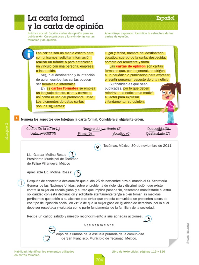 La Carta Formal y de Opinion | PDF 