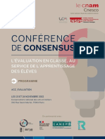 Conférence de Consensus Du Cnesco 2022