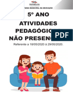 Atividades pedagógicas 5o ano