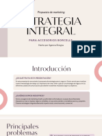 Estrategia Integral: Propuesta de Marketing