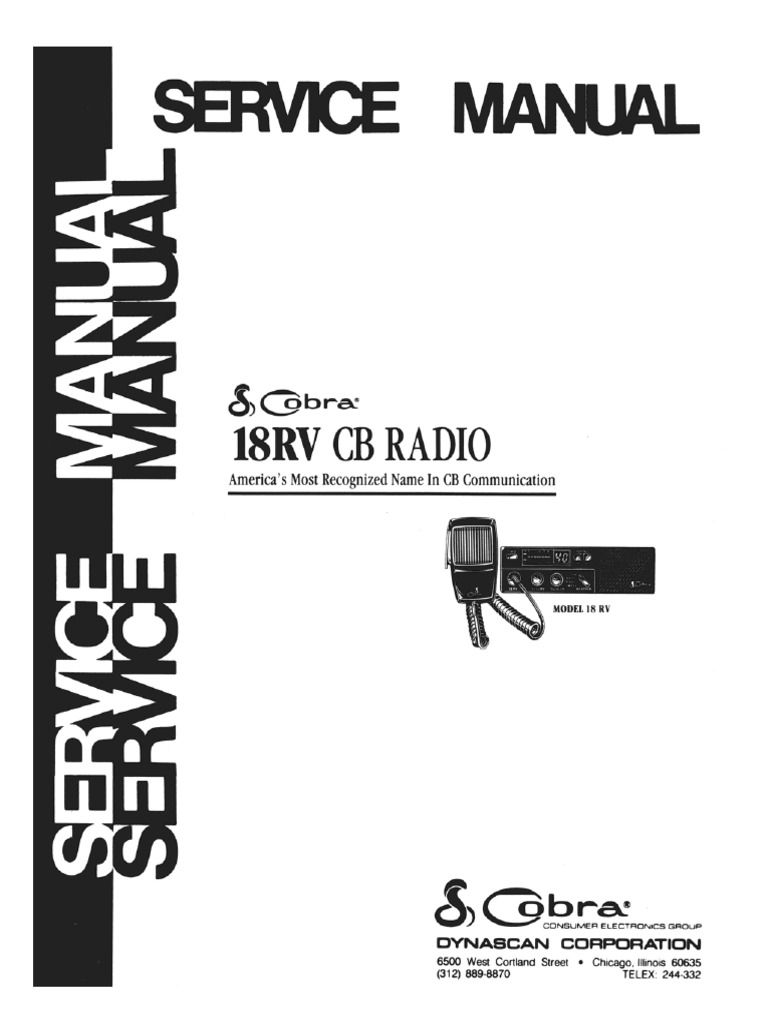 18RV Service Manual | PDF