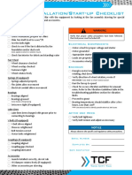 Installation Checklist