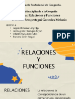 Relaciones y funciones matemáticas en geografía