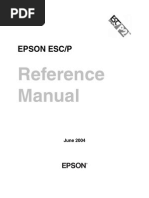 Reference Manual: Epson Esc/P