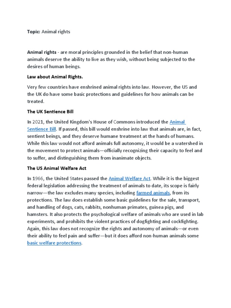 Image showcasing Examining Moral Standards for the Treatment of All Living Beings | PDF ...