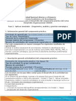 Guía para el desarrollo del componente práctico y rúbrica de evaluación - Unidad 1 - Fase 2 - Aplicar simulador - Diagnóstico, análisis y posición estratégica
