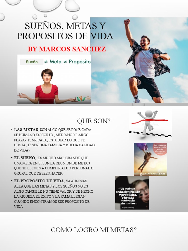 Sueños, Metas y Propositos de Vida | PDF