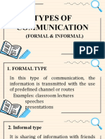 Types of Communication