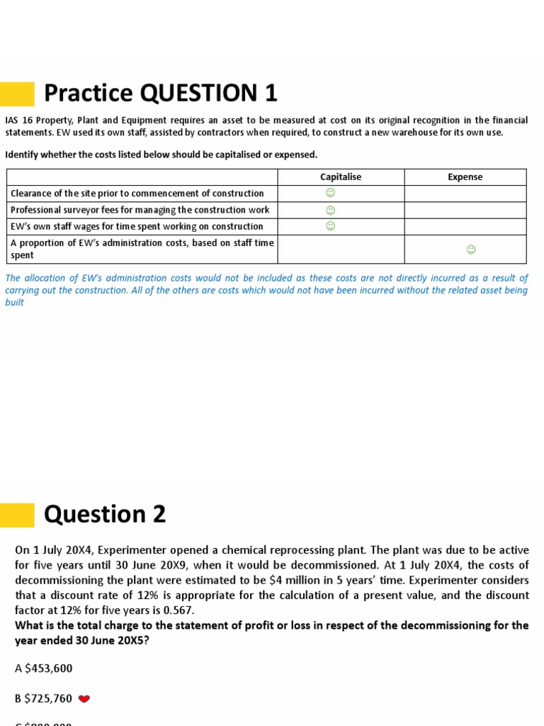 F7 C2 & C3A PPE & Borrowing Cost (Part 2 Answer Key) PDF