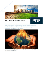 El Cambio Climatico