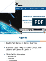 Advanced Communication Solutions: CDM - QX/QXL Satellite Modem With Doubletalk Carrier - in - Carrier