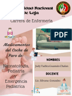 Medicamentos Del Coche de Paro de Neonatología, Pediatría y Emergencia Pediatrica