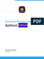 Pedoman Penggunaan Aplikasi OPeN