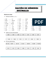 Comparacion de Numeros Decimales