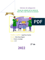 Proceso de oxidación de clavos de hierro: efecto de sustancias acelerantes