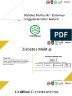 Tata Laksana Diabetes Melitus Dan Kaitannya Dengan Penggunaan Bahan Natural