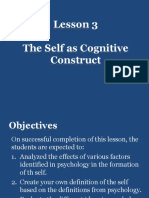 Self as Cognitive Construct: Analyzing Psychological Factors