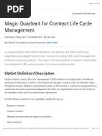 Magic Quadrant for Contract Life Cycle Management, 2021