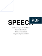 Speech - Atencion Al Cliente - Dayana Pallares