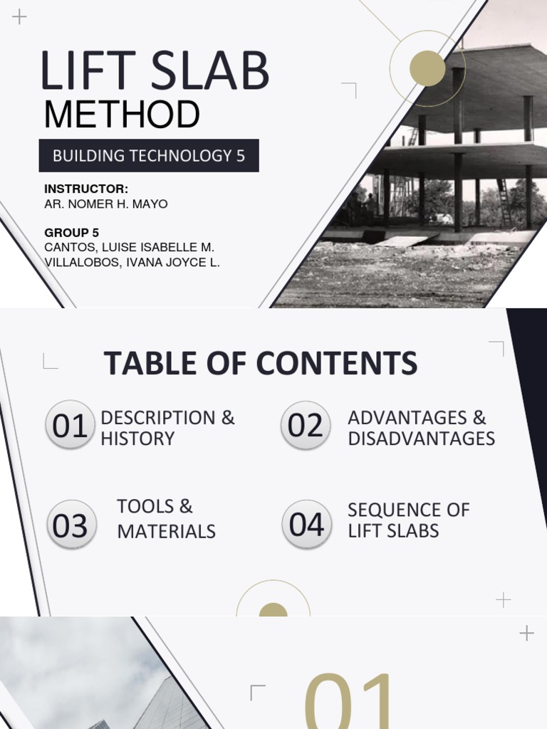 Arc 4101 BT5 Lift Slab Method Cantos Villalobos PDF Precast