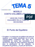 Contabilidad Gerencial Tema 5 Modelo Costo Volumen Utilidad