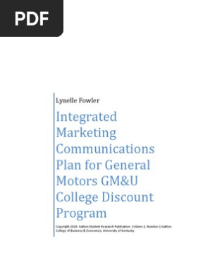 Integrated Marketing Communications Plan