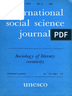 International Social Science Journal - Sociology of Literary Creativity