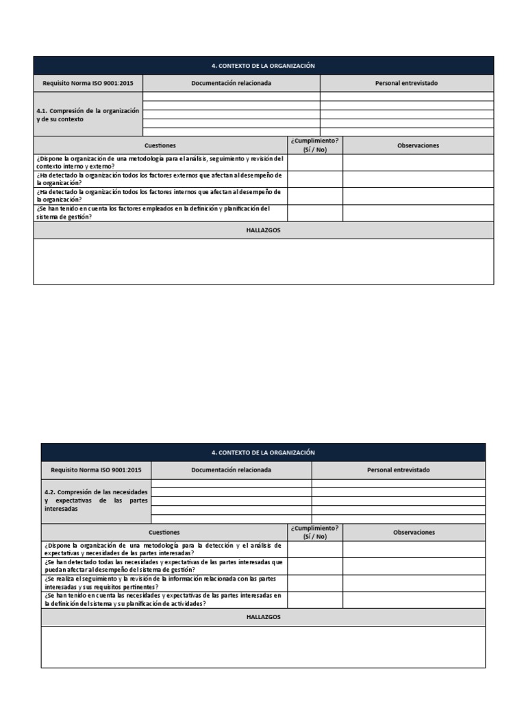 Contexto y Requisitos ISO 9001:2015 | PDF | Calidad (comercial ...
