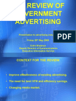 The Review of Government Advertising