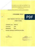 Course Material Electronic Devices and Circuits 1