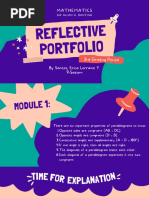 Summative and Reflective Portfolio (Math)