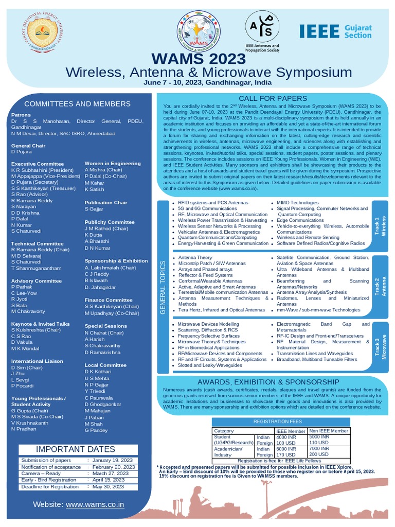 WAMS 2023 Brochure V10 PDF Antenna (Radio) Radio