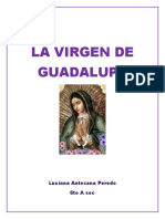 La Virgen de Guadalupe. La Biblia- Reli