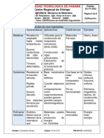 Tarea #2 Clasificación de Materiales Constantino Silvera 4-814-2175