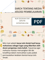 Mini Research Tentang Media Dan Teknologi Pembelajaran