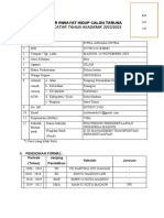 Daftar Riwayat Hidup Calon Taruna