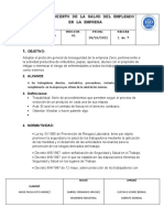 Procedimiento de La Salud Del Empleado en La Empresa