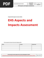 IMS-10 EHS Aspect and Impact Assessment