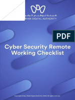 Cyber Security Remote Working Checklist - Eng