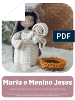 Receita Maria e Menino Jesus em crochê