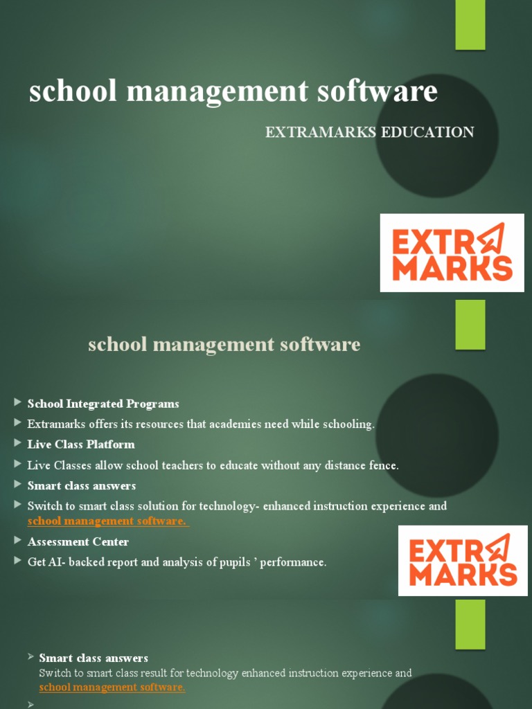 School Solutions ESchool & Smart Classroom Solution Extramarks PDF